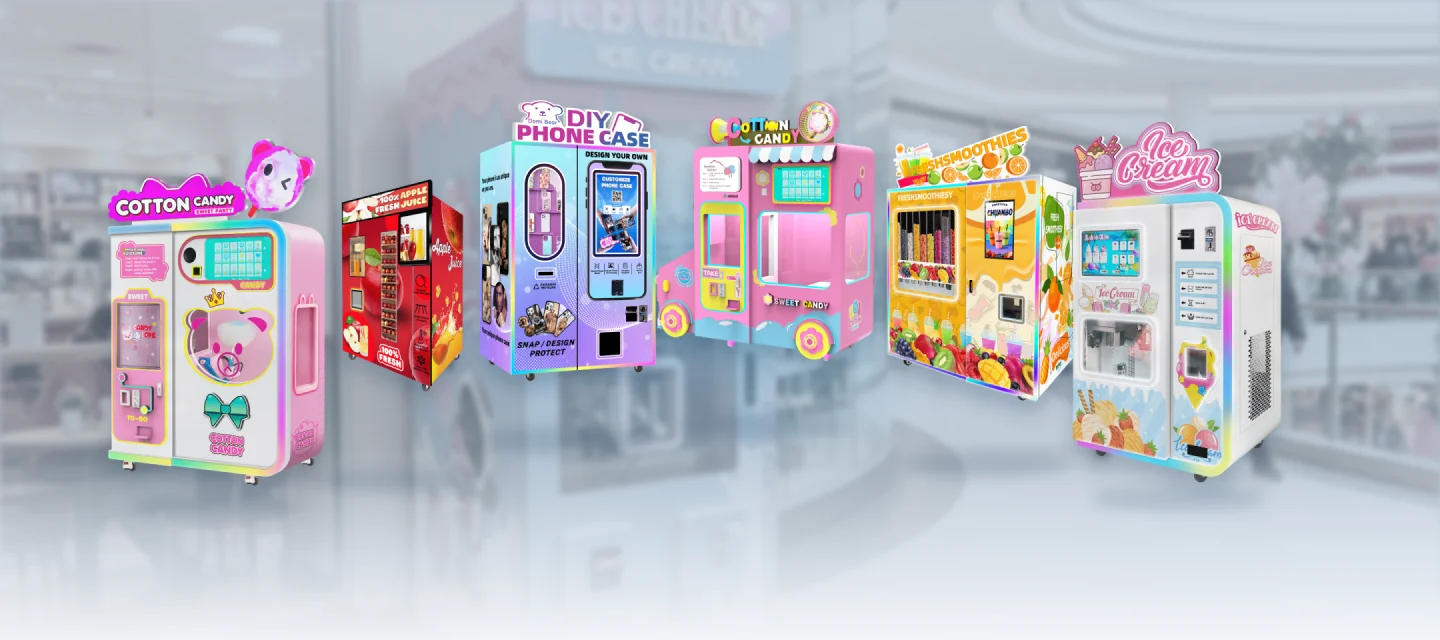 Chuanbo smart vending machines in a mall setting