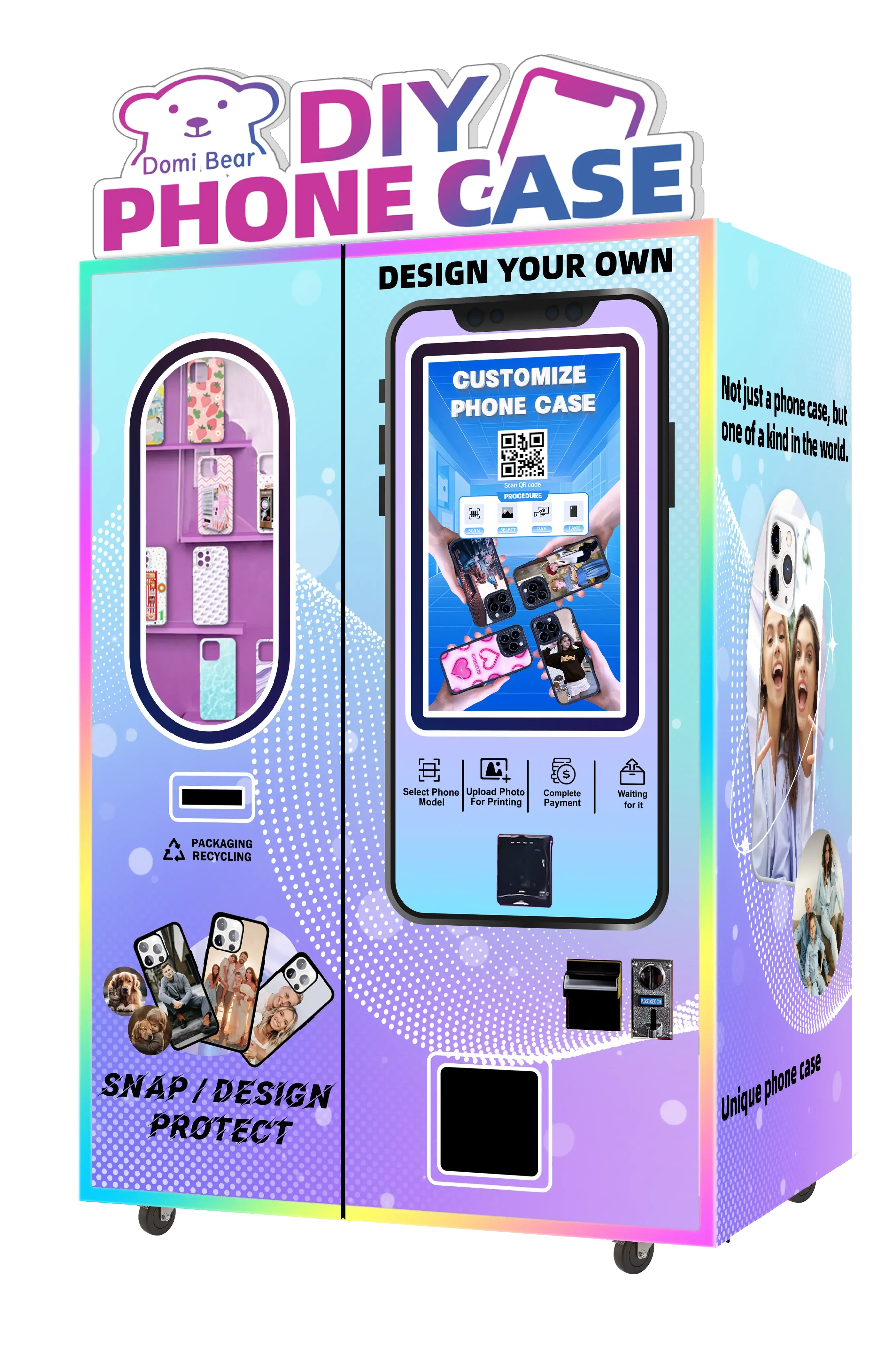 Cotton candy vending robot