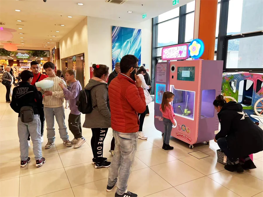 Vending machine in a theme park