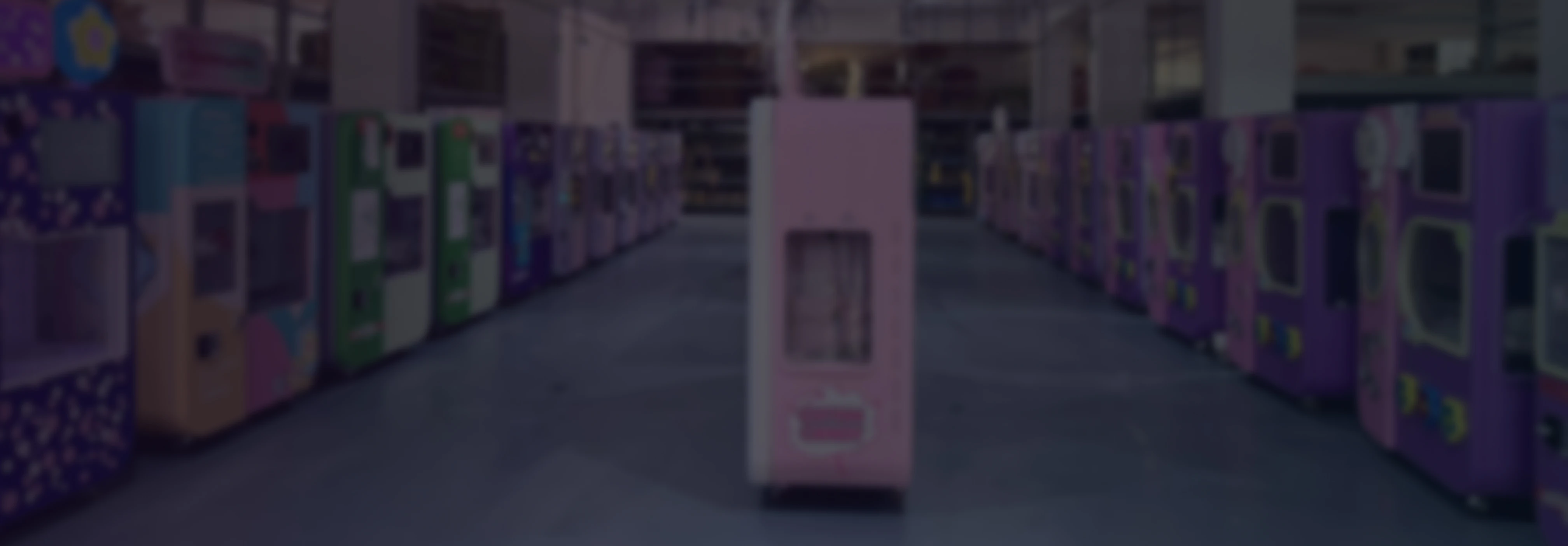 Cotton candy vending machines inside the Chuanbo factory