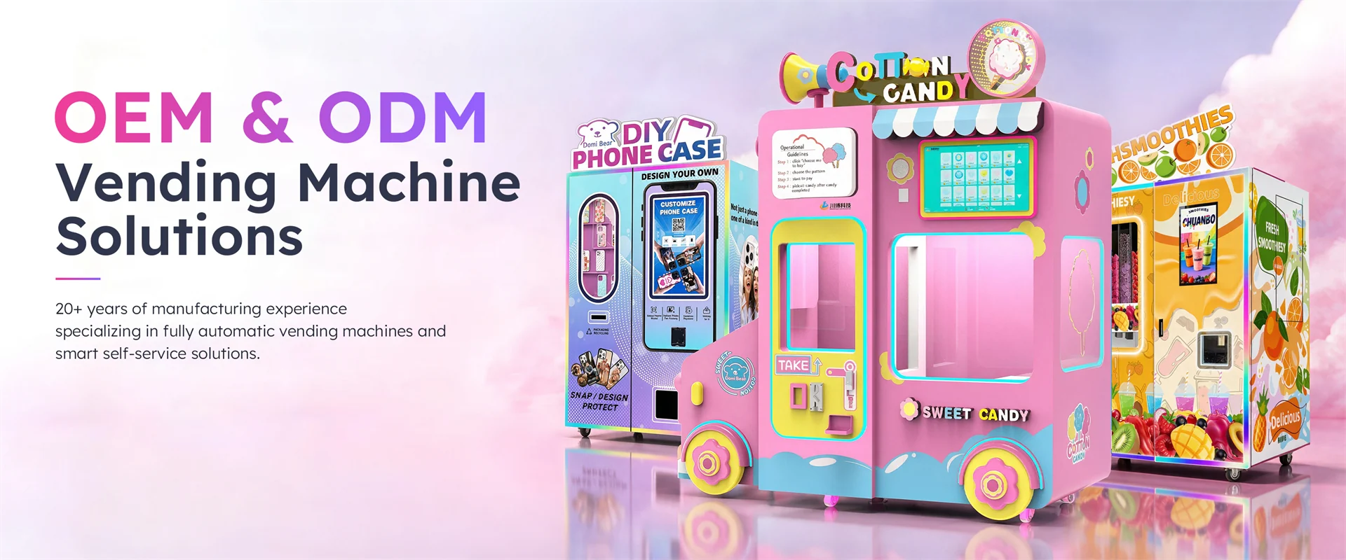 OEM and ODM smart vending machine solutions