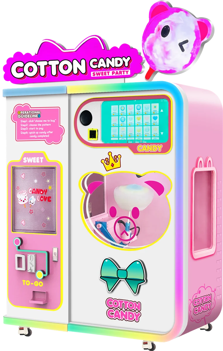 Cotton candy vending machine